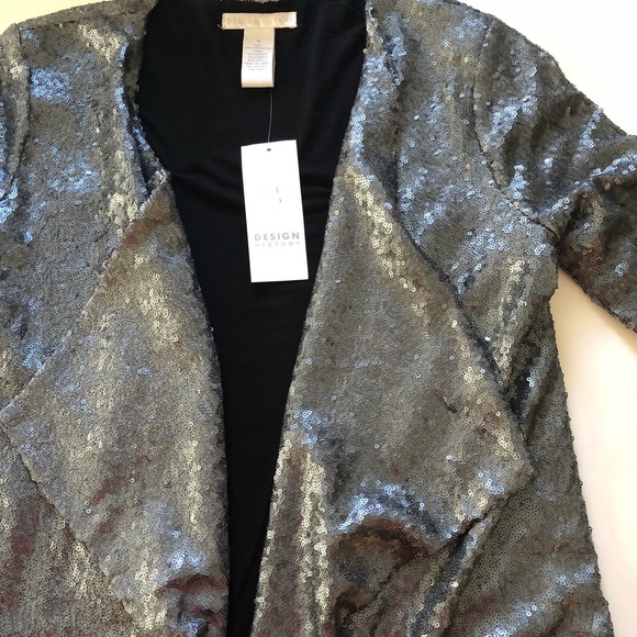 Design History steel sequin 3/4 length jacket - Picture 3 of 8